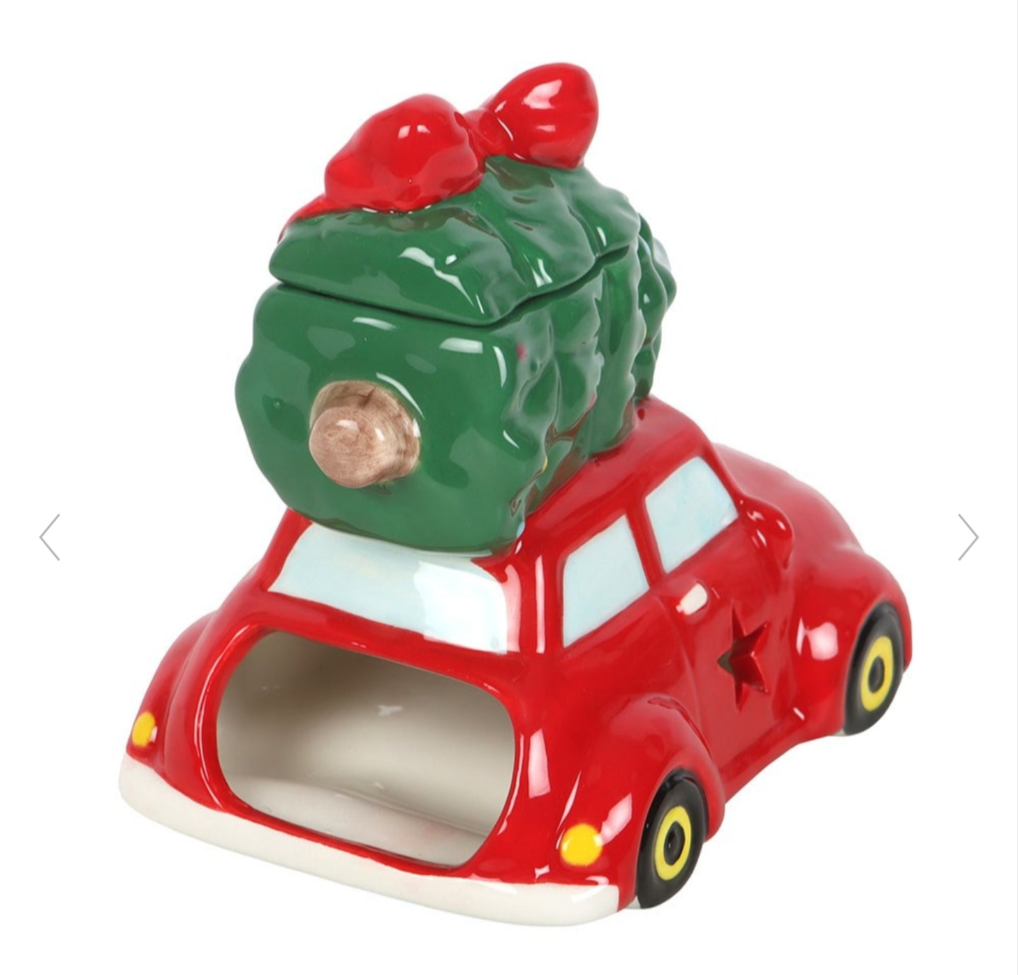 Brûleur voiture et sapin