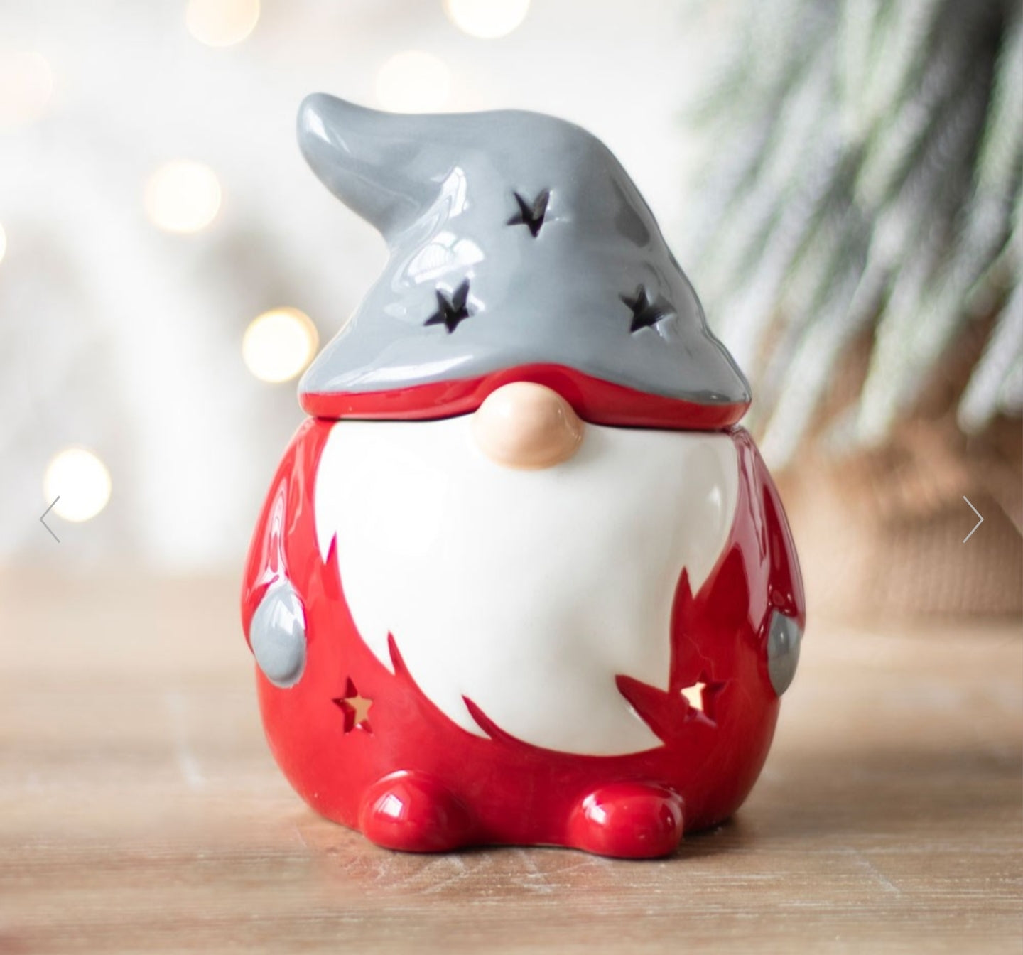 Brûleur Gnome rouge et gris