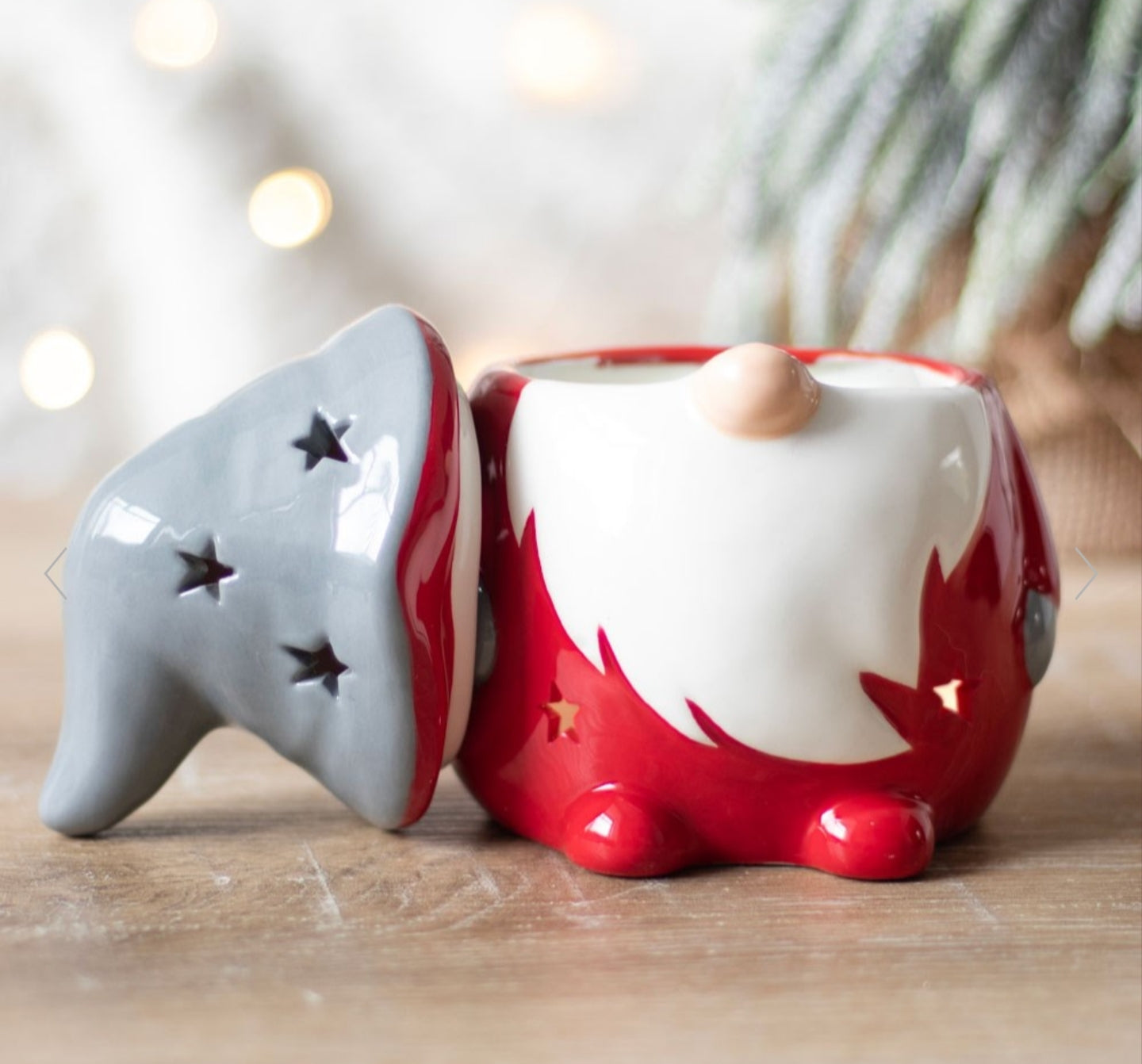 Brûleur Gnome rouge et gris